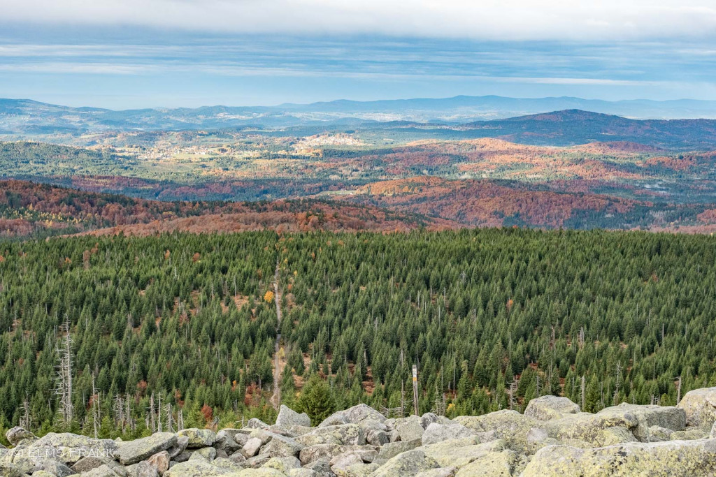 Blick vom Lusen Richtung Tschechien